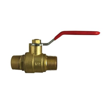 Midland Industries Ball Valve, Mini, 18 Nominal, MNPT, 200 psi WOG, 20 to 250 deg F, Media Gas, Oil and Water, Leve 944107